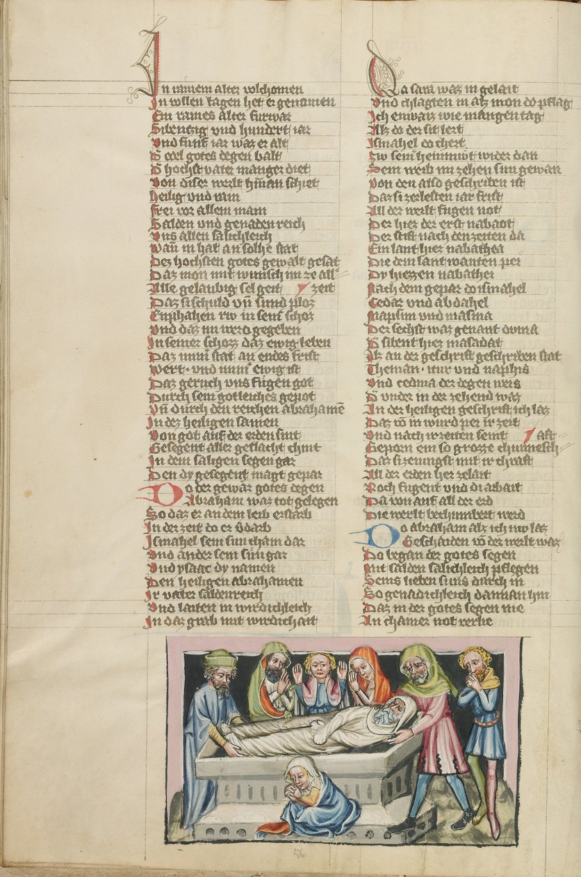 The Burial of Abraham by Unknown artist