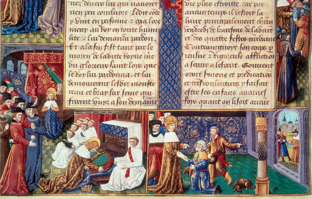 The Christian Virtues of King Louis IX (Saint Louis) by Unknown artist