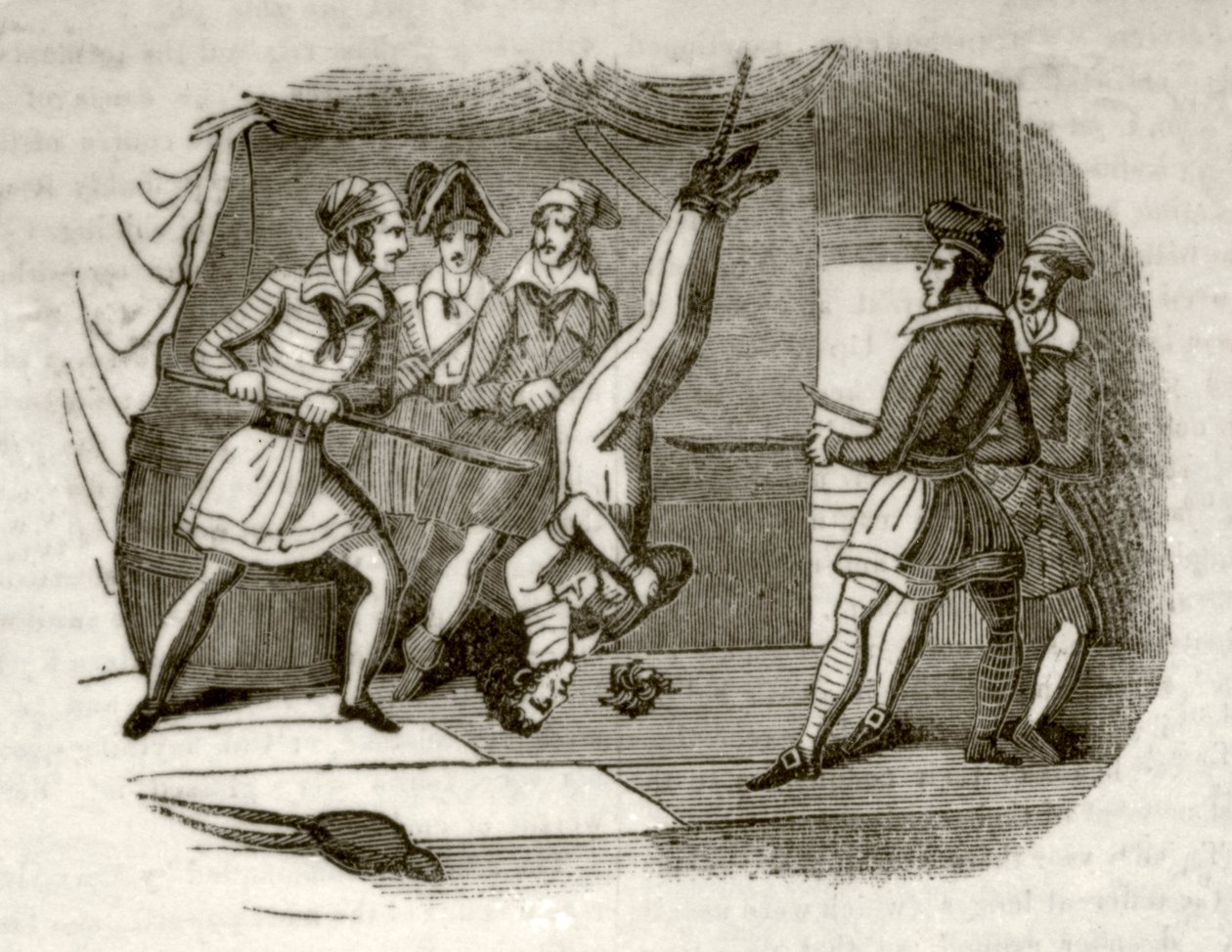 The Death Galley, or, the Pirate Schooner, c.1837 by Unknown artist