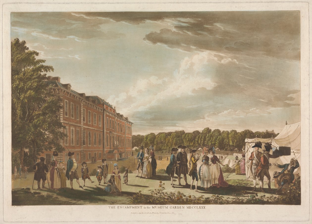 The Encampment in the Museum Garden by Unknown artist