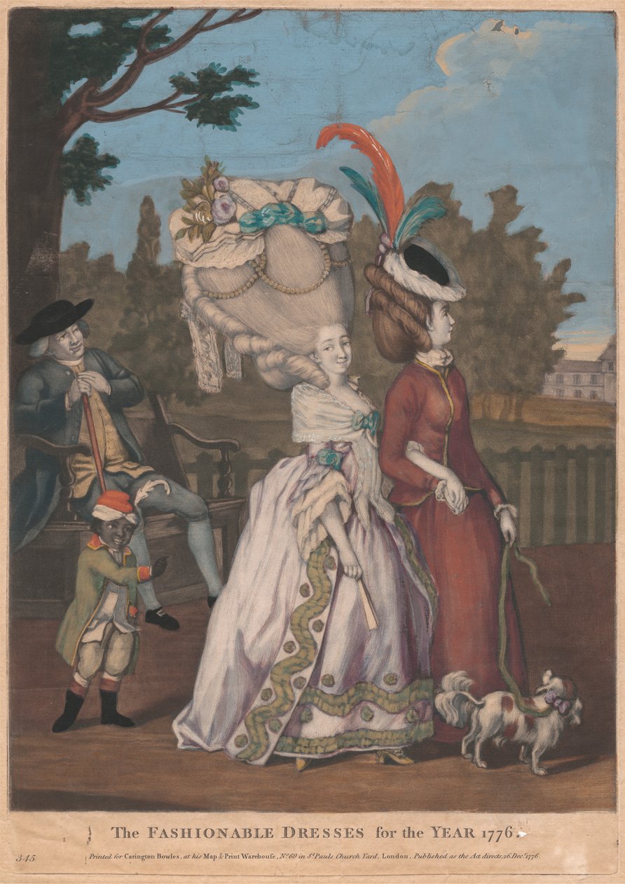 The Fashionable Dresses for the Year, 1776 by Unknown artist