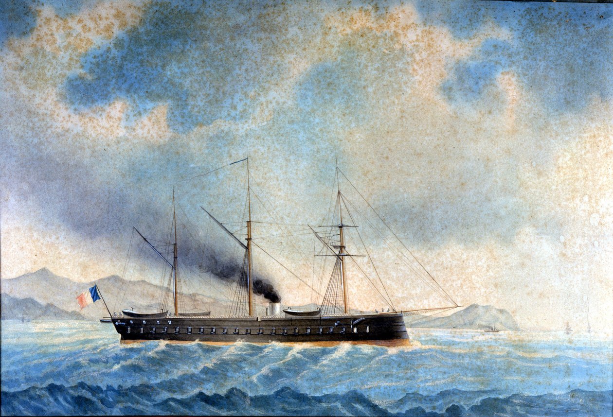 The Frigate Glory. 1859. by Unknown artist