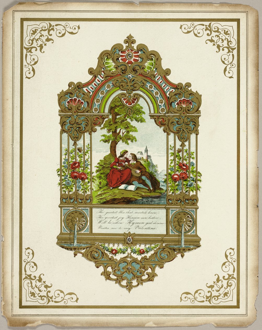 The Greatest Bliss that Mortals Know (Valentine) by Unknown artist