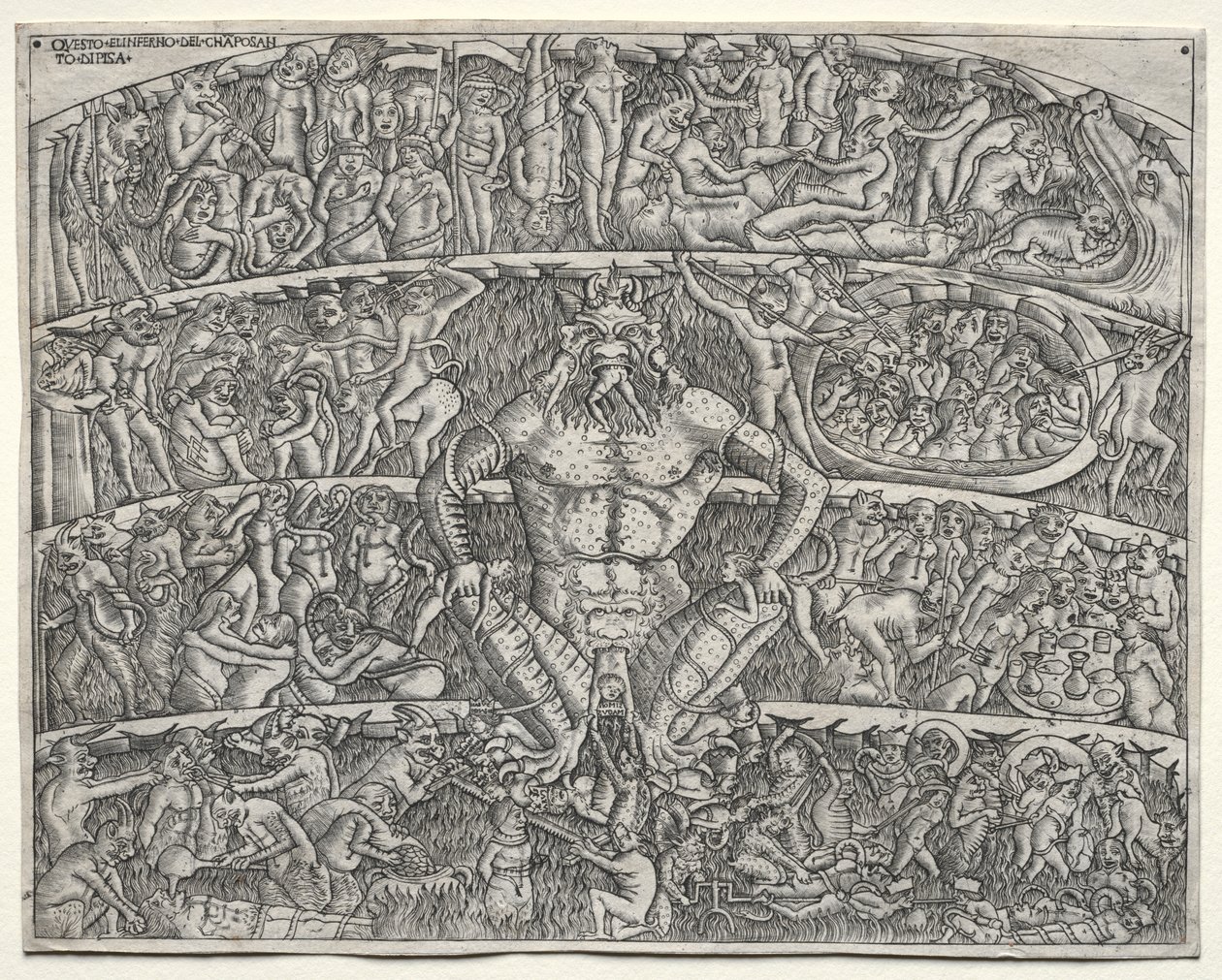 The Inferno According to Dante, after the Fresco in the Campo Santo at Pisa by Unknown artist