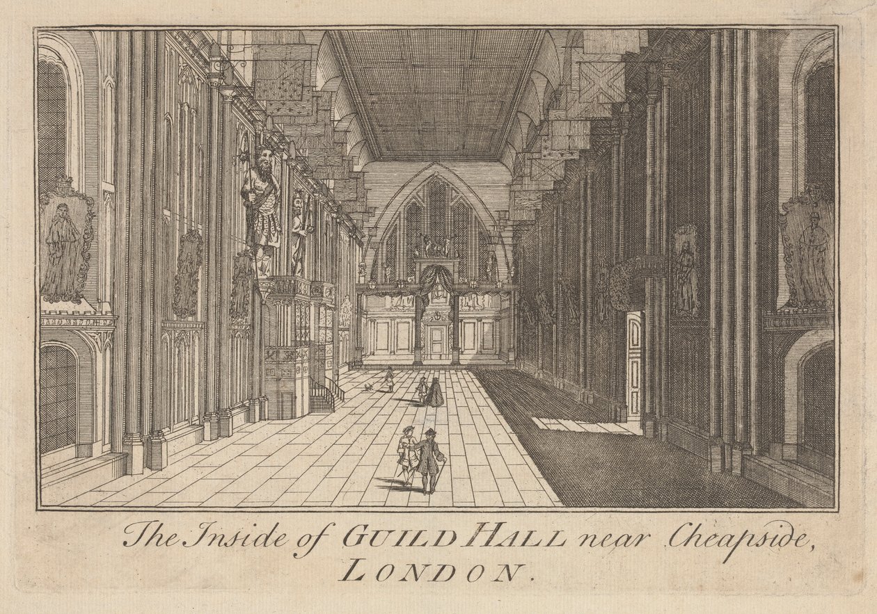 The Inside of Guild Hall near Cheapside, London by Unknown artist