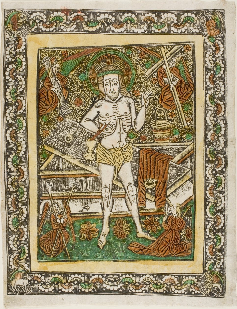 The Man of Sorrows with Four Angels by Unknown artist