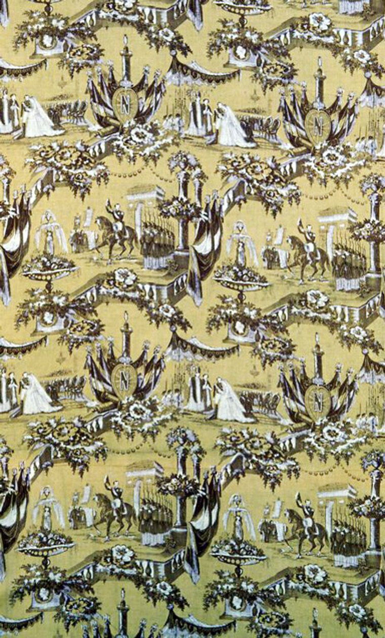 The Marriage of Eugenie and Napoleon (Furnishing Fabric) by Unknown artist