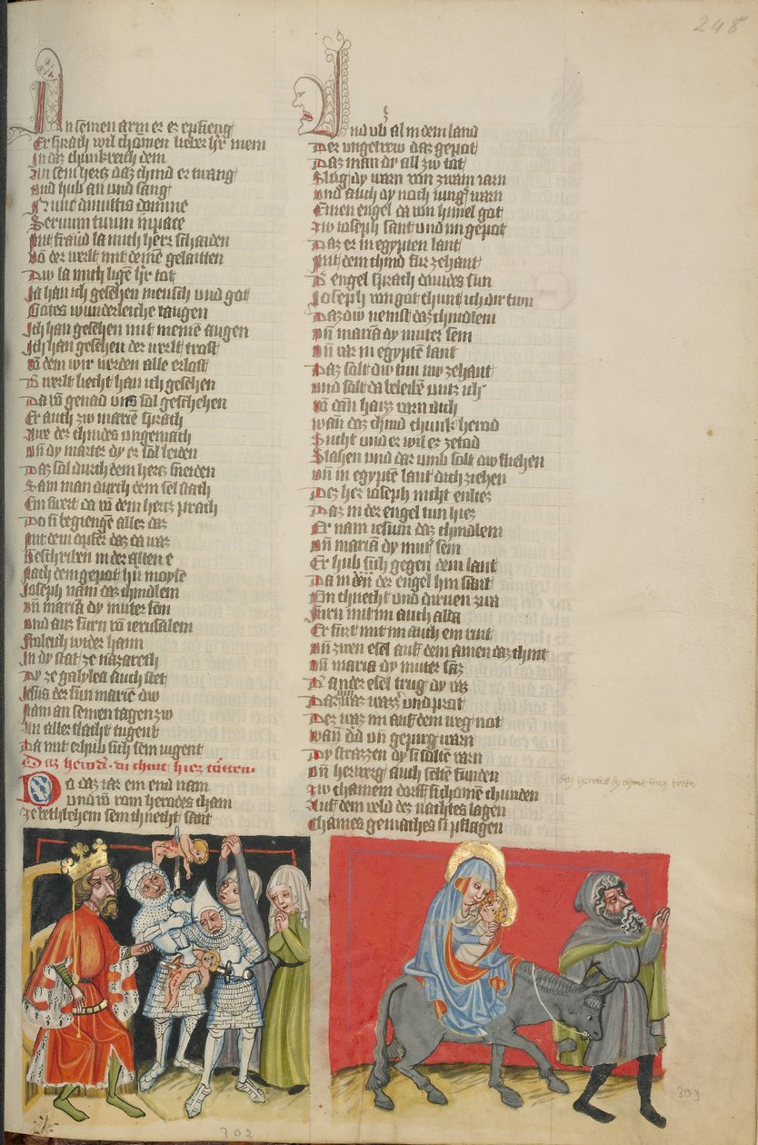 The Massacre of the Innocents; The Flight into Egypt by Unknown artist