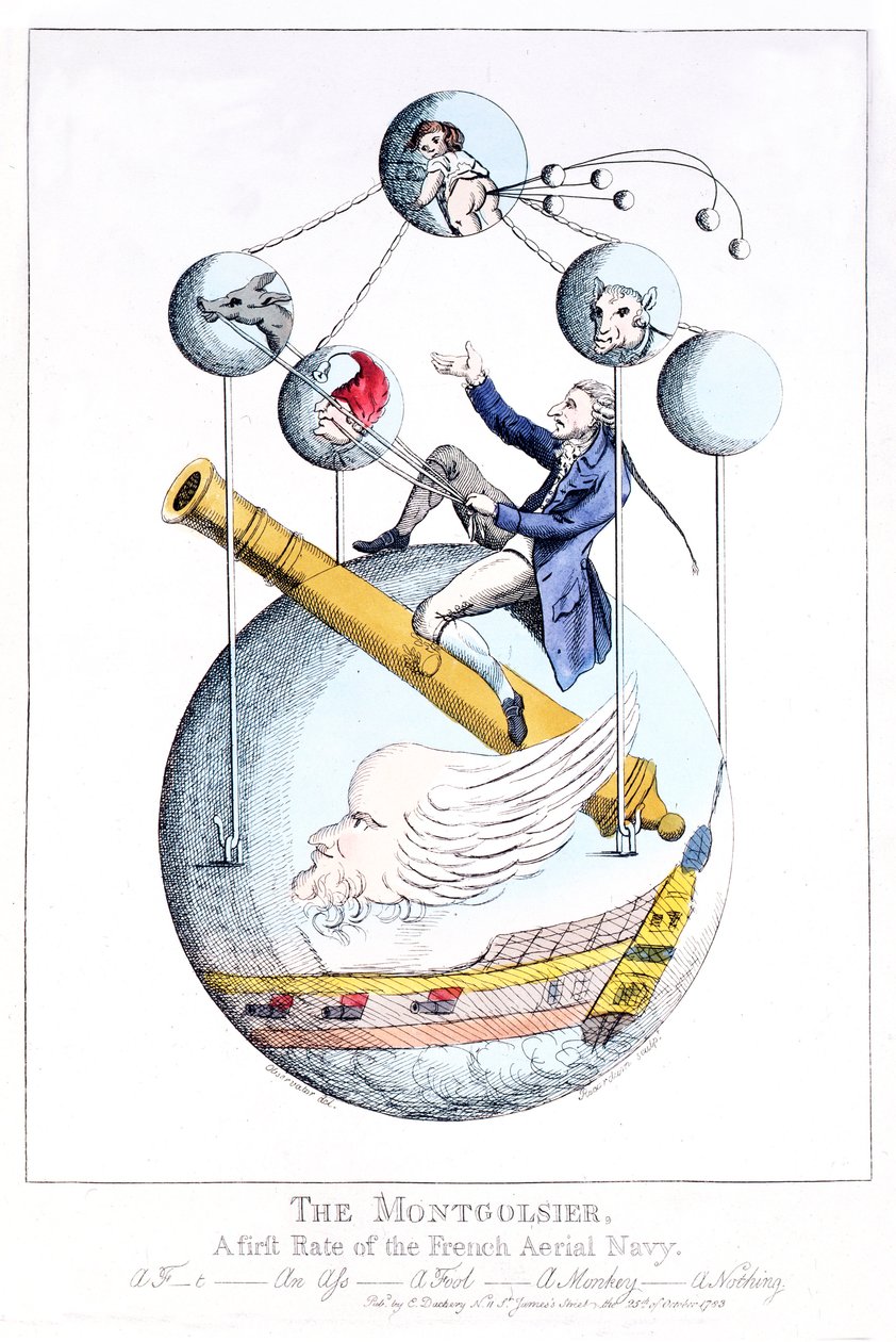 The Montgolfier: A First Rate of the French Aerial Navy by Unknown artist