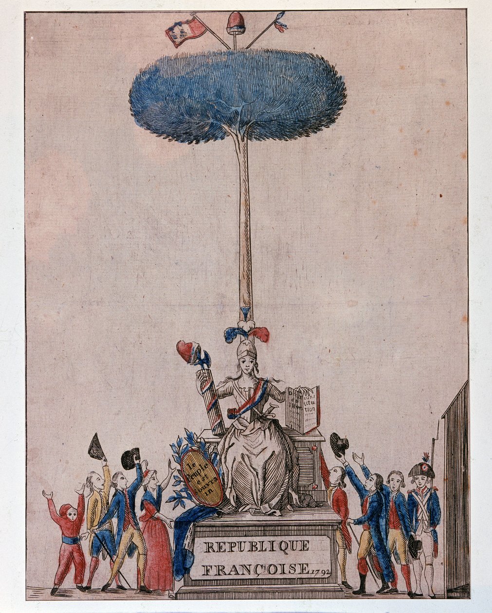 The People Is Sovereign - Allegory of the French Republic and Tree of Liberty by Unknown artist