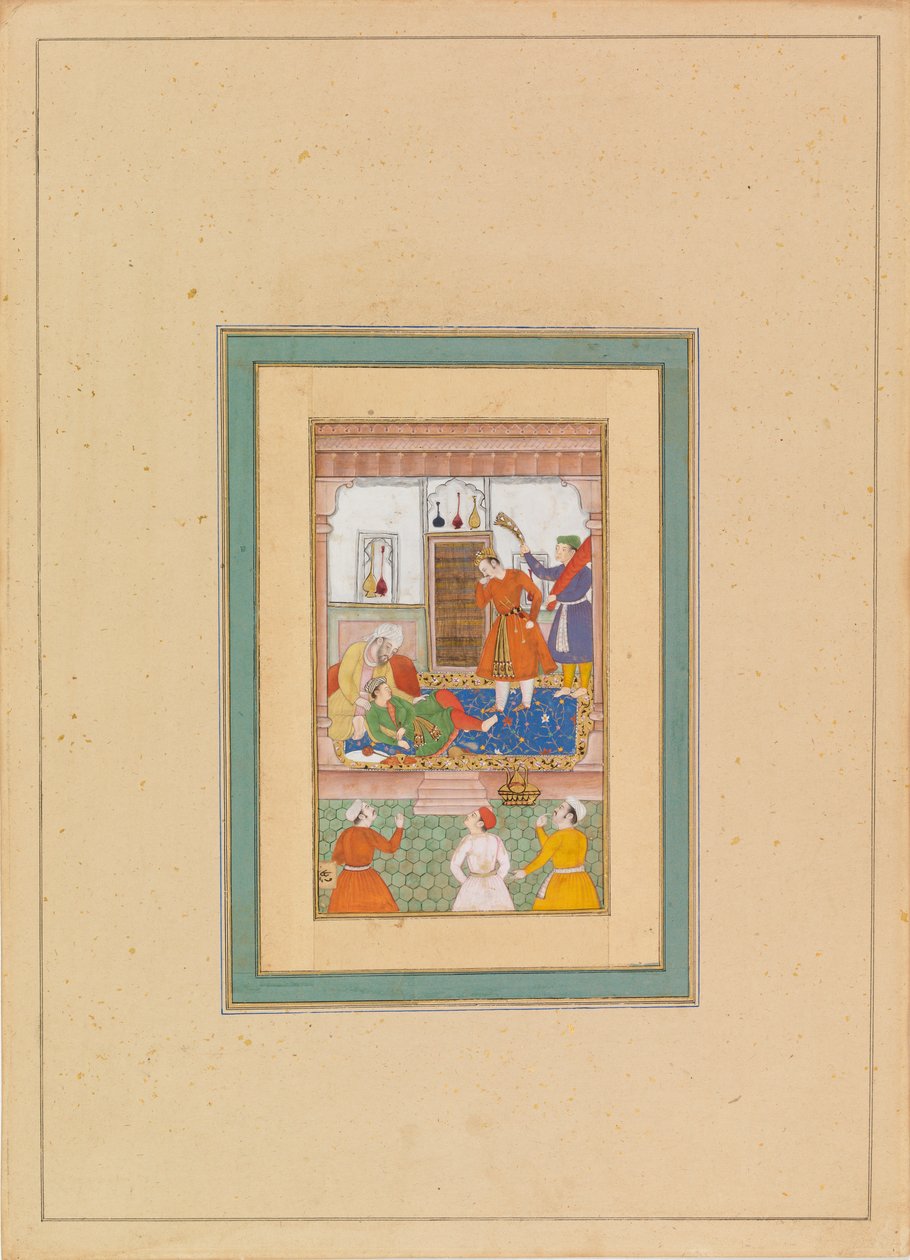 The Qazi of Hamadan and a Youth by Unknown artist