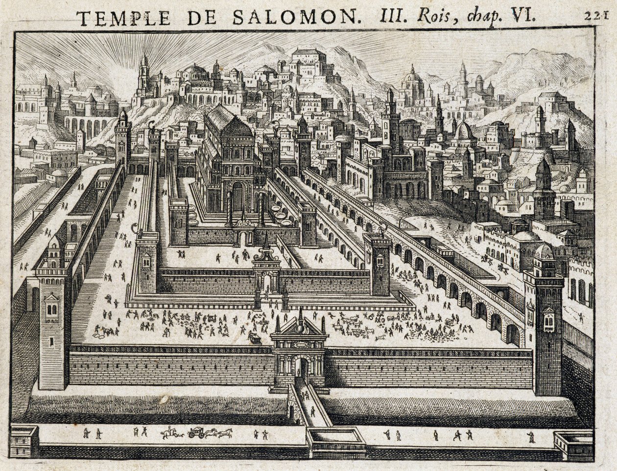 The Temple of Solomon - The Bible by Unknown artist