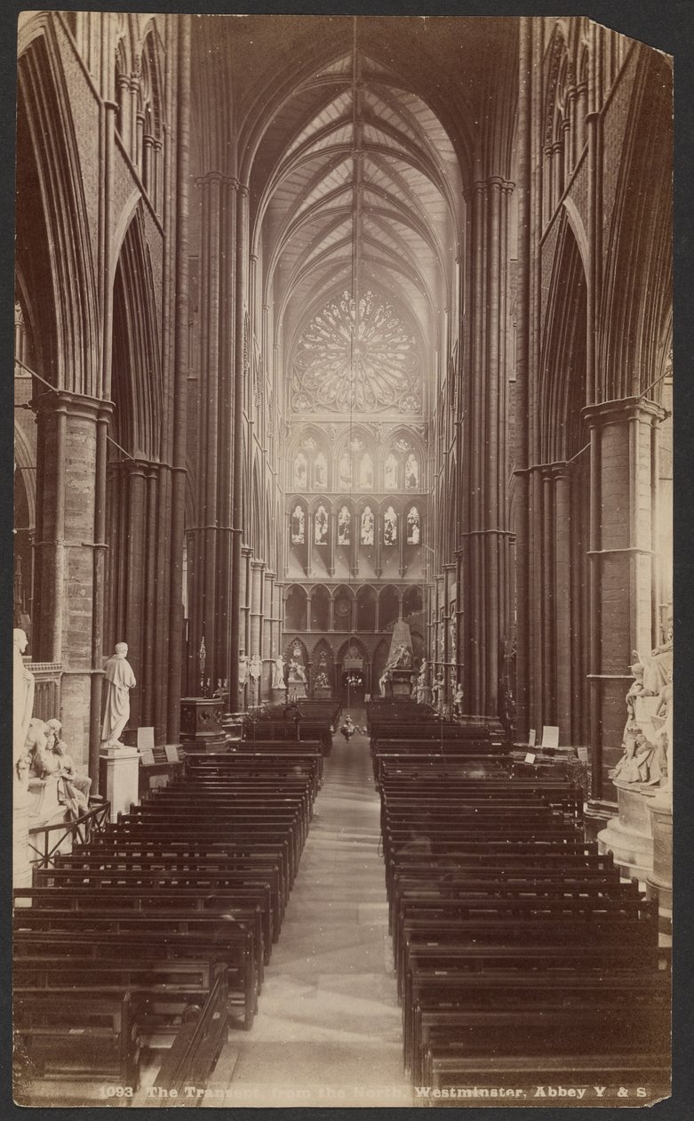 The Transept, from the North, Westminster Abbey by Unknown artist