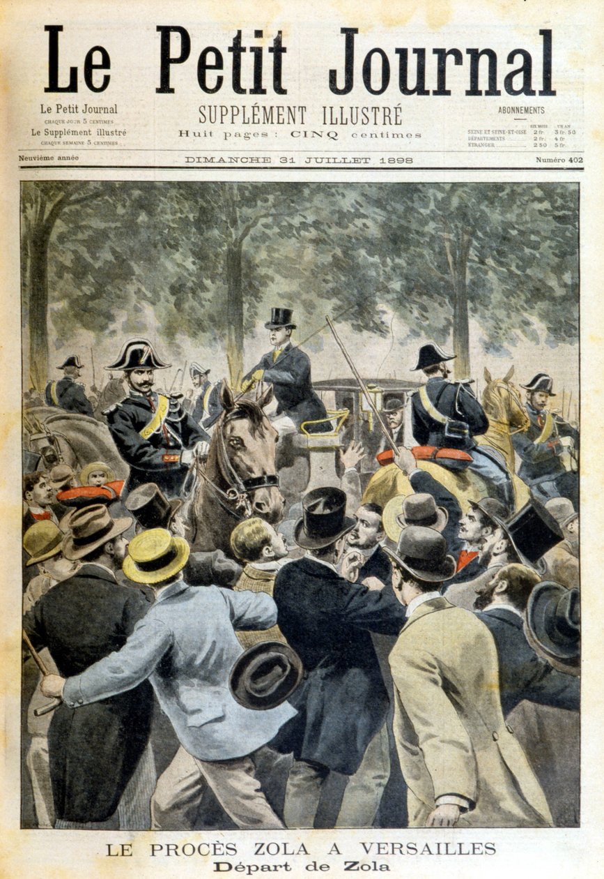 The Zola trial in Versailles - in “Le Petite Journal” of 31/07/1898 by Unknown artist