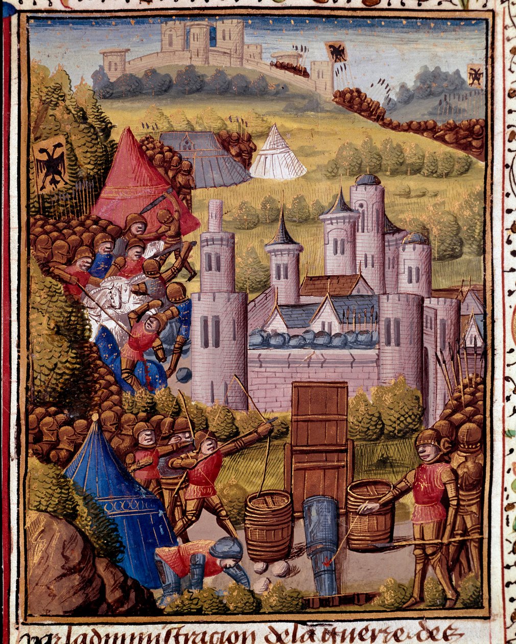 The assault of a town by Unknown artist