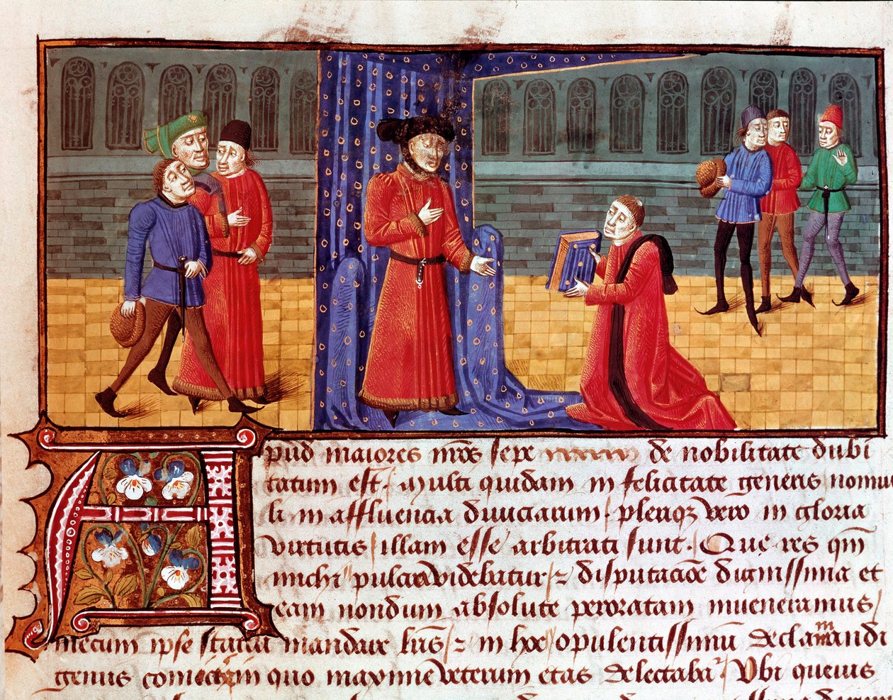 The author presents his work. Page from 
