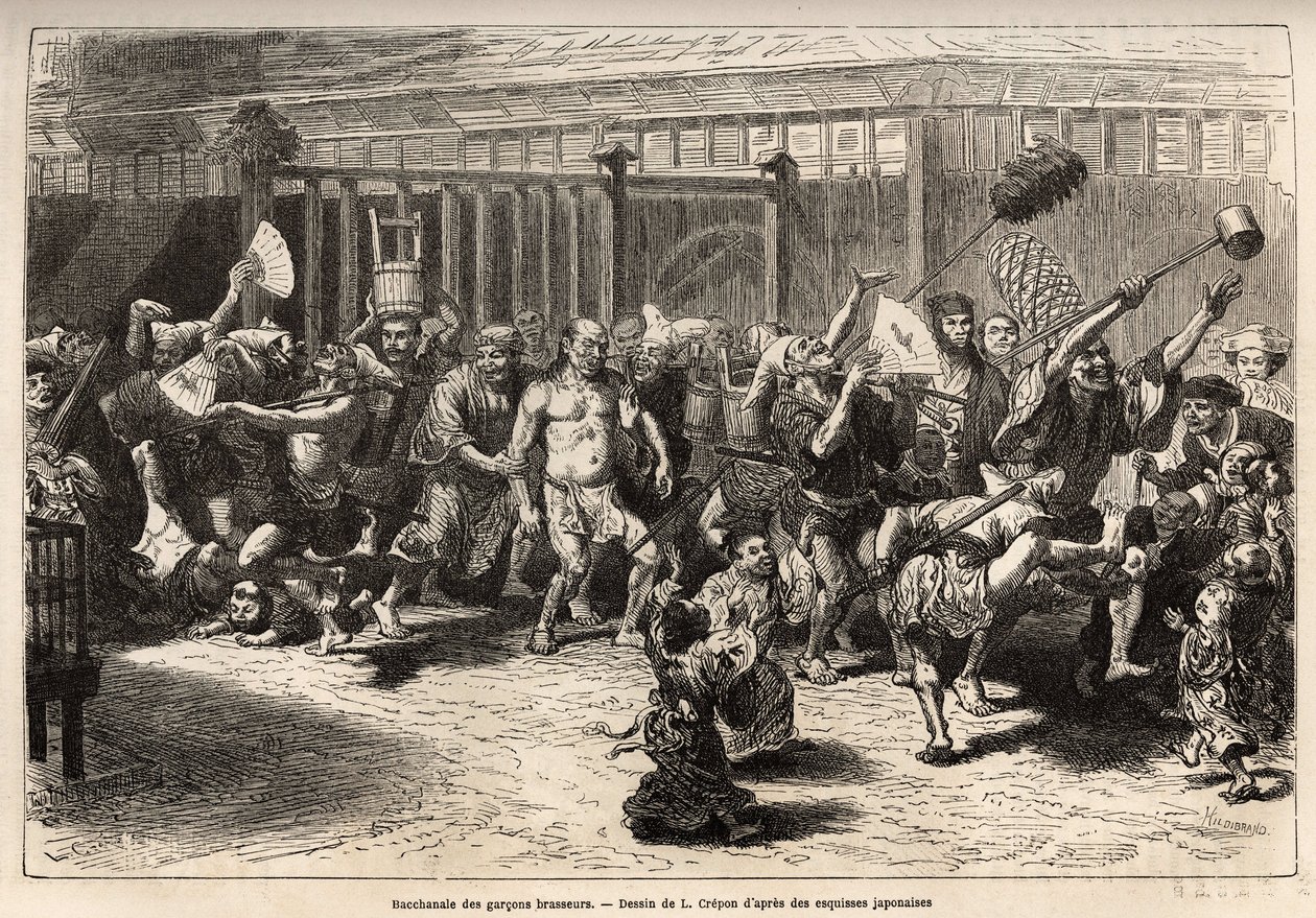 The bacchanal of the brewers, on New Year