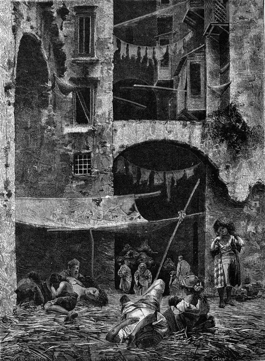 The cholera epidemic in Naples in 1836 by Unknown artist