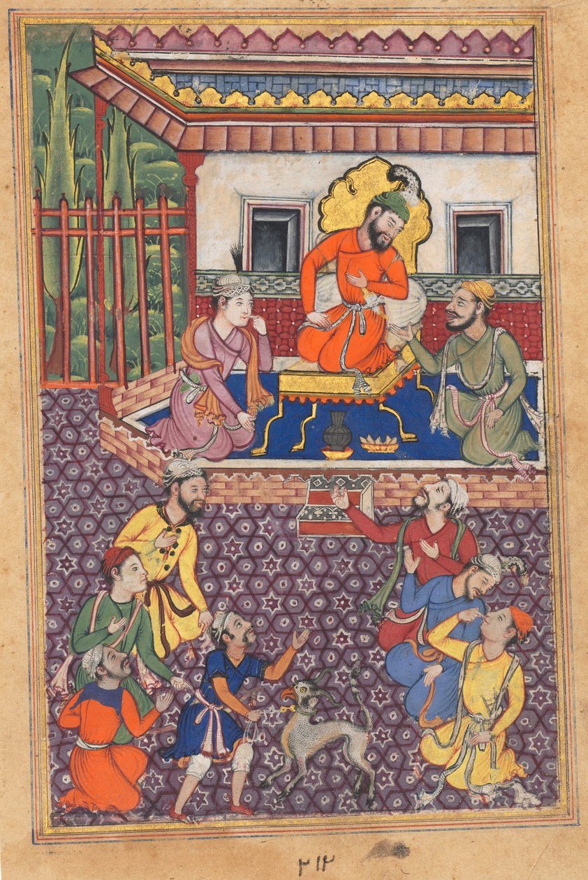 The court of the Raja of Ujjain, from Tales of a Parrot: Forty-sixth Night by Unknown artist