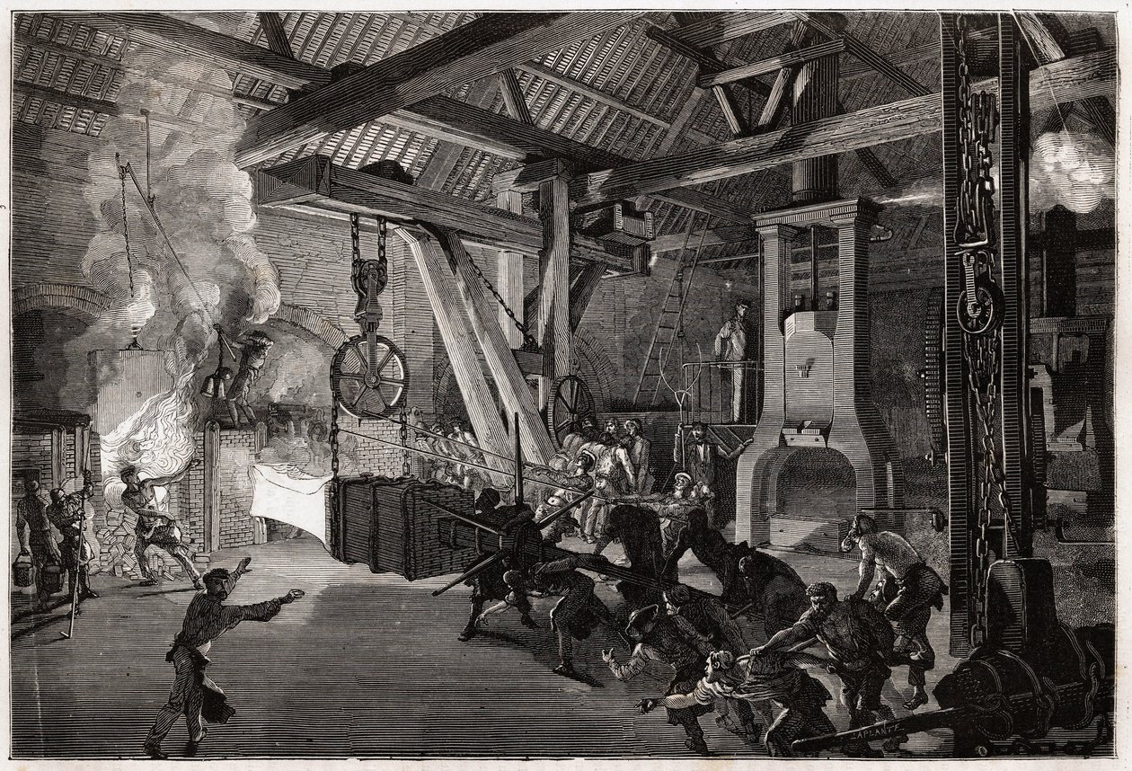 The Drummer Hammer at the Forge by Unknown artist