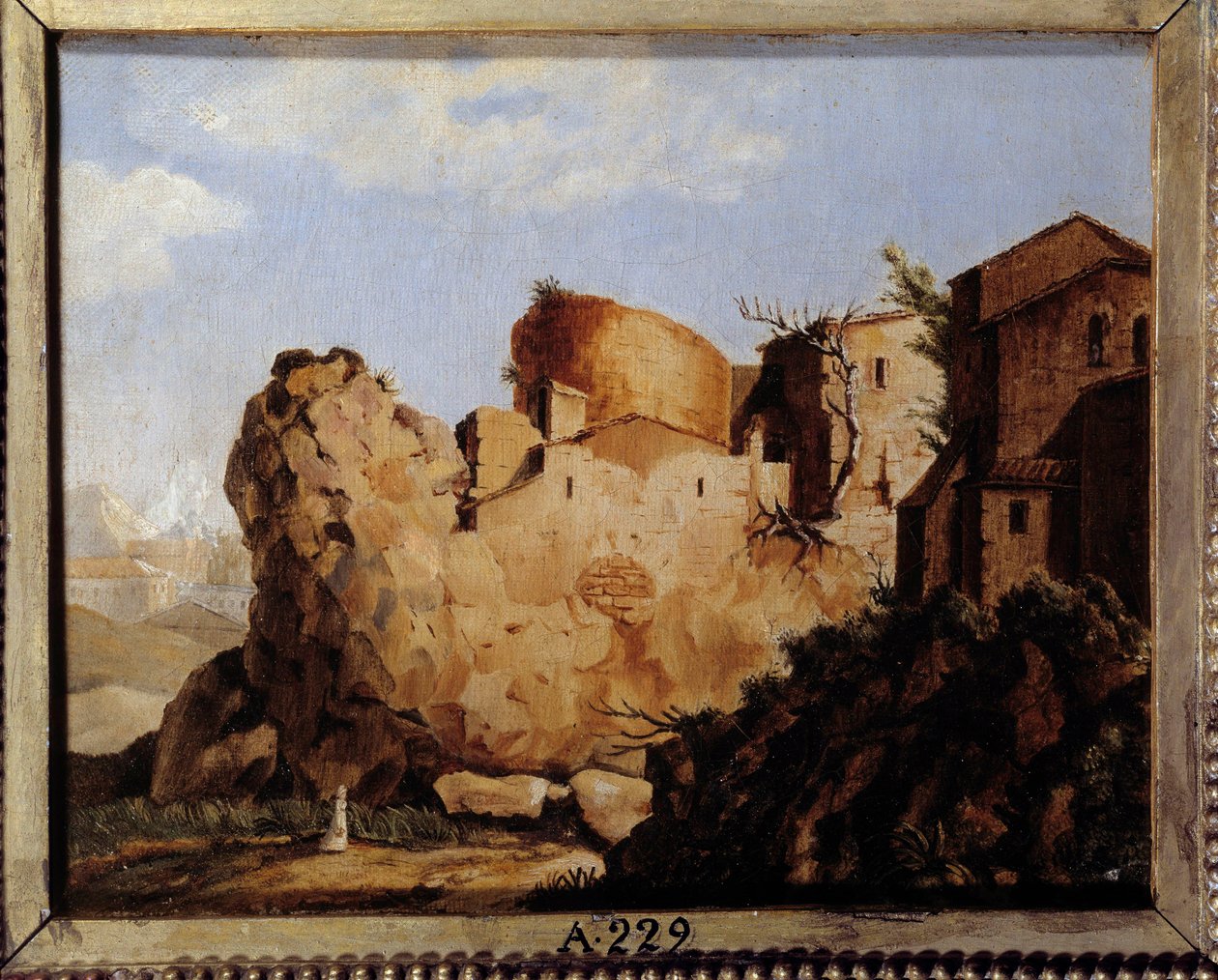 The Home of Napoleon Bonaparte and the Citadel in Corsica by Unknown artist
