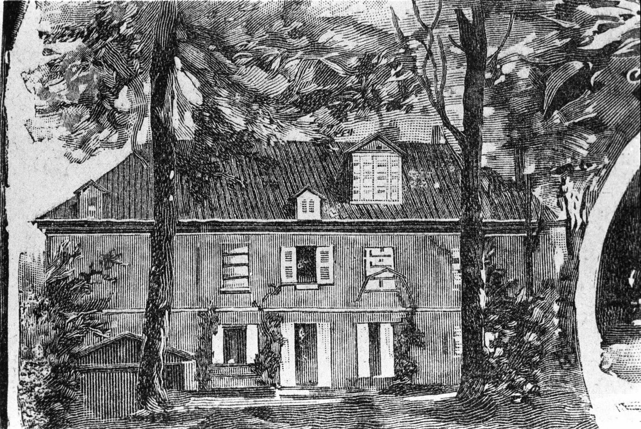 The house of George Sand in Nohant-Vic by Unknown artist