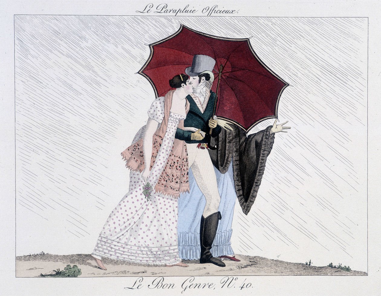 The informal umbrella - in Le Bon genre, no. 40, late 19th century by Unknown artist
