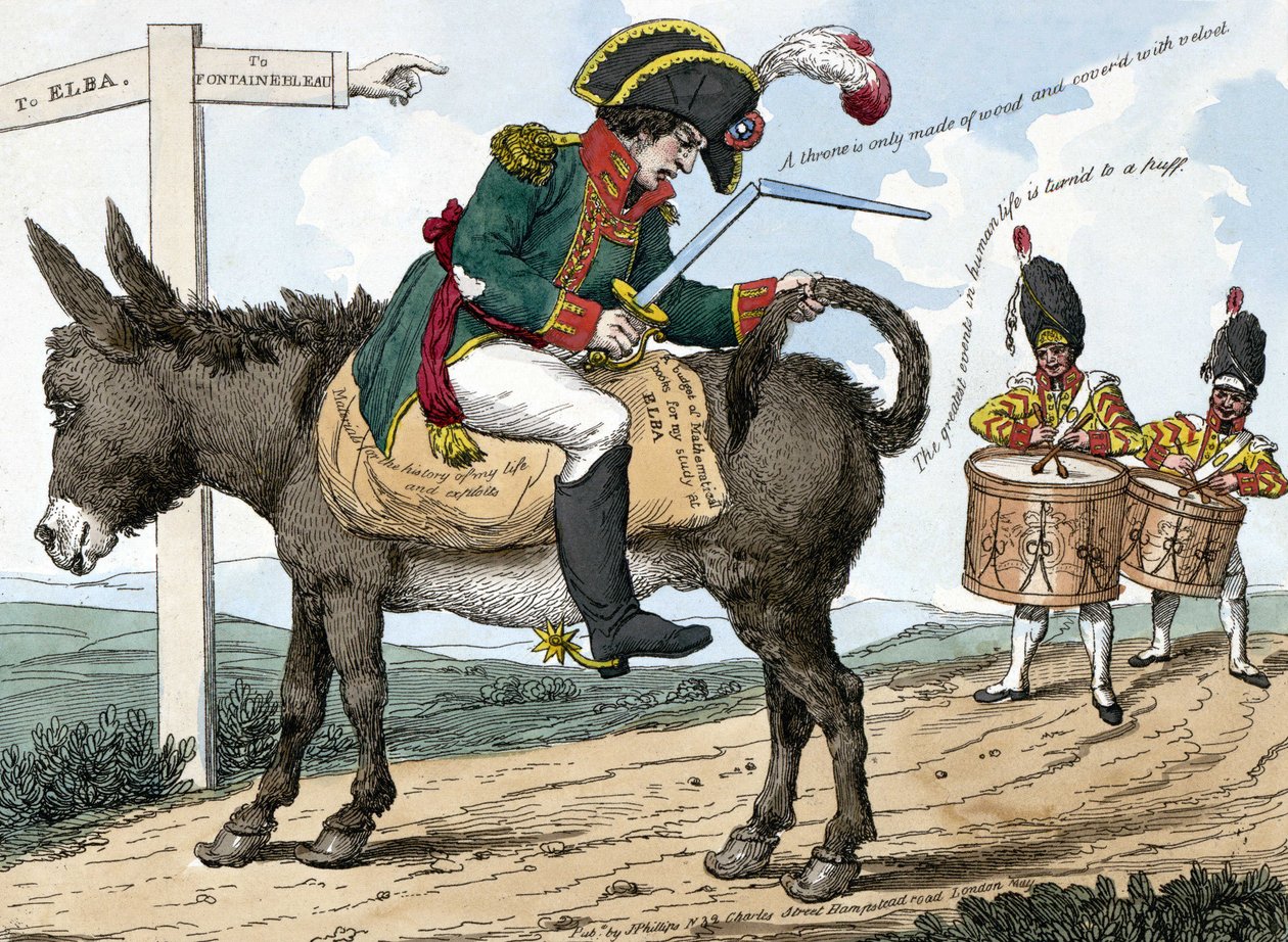 The Journey of a Modern Hero to the Island of Elba by Unknown artist