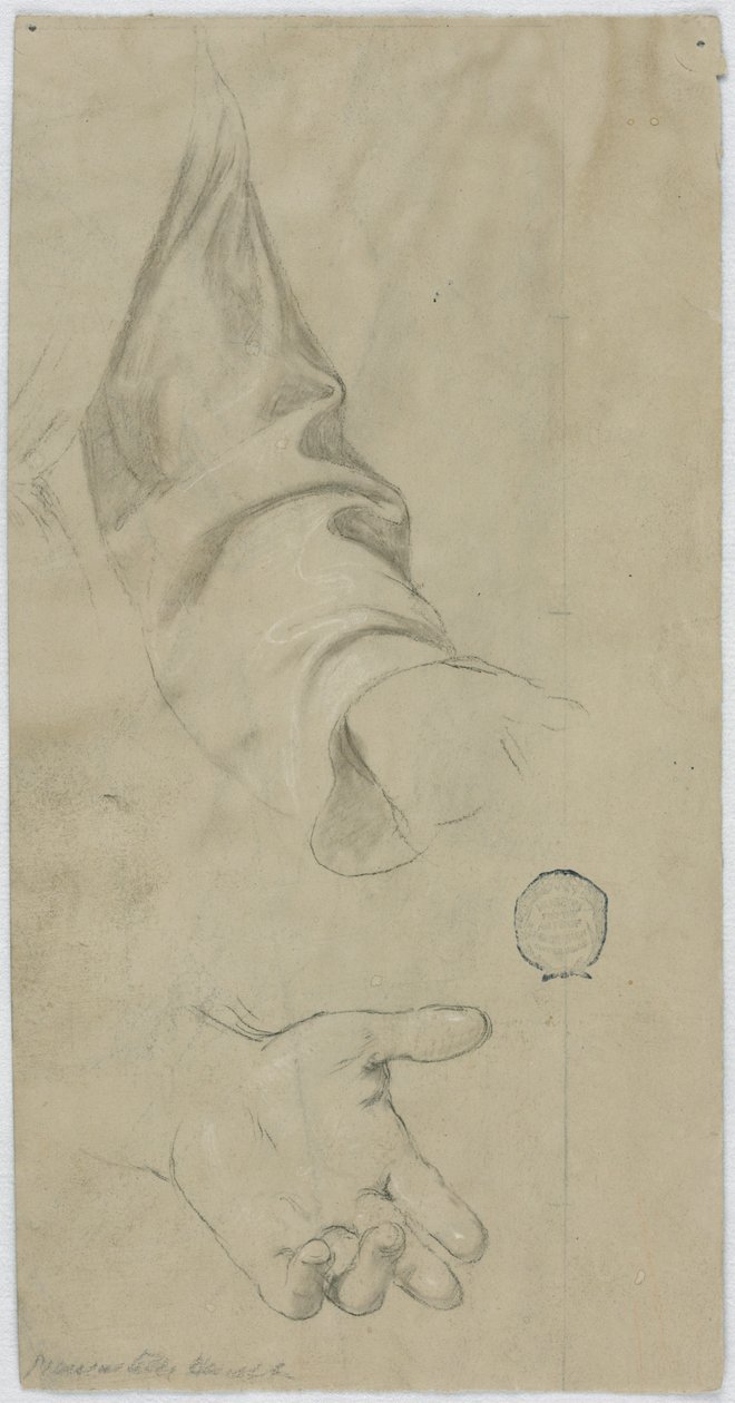 The Left Arm of a Monk and His Left Hand by Unknown artist