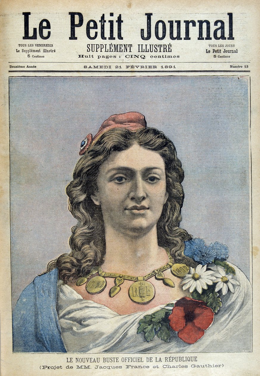 The new official bust of the Republic (Marianne) - in 