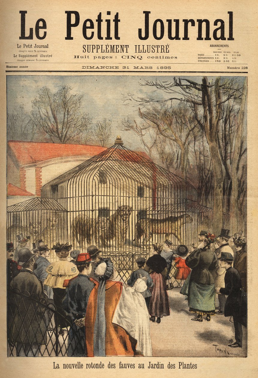 The new rotunda of the beasts in the garden of plants in Paris by Unknown artist