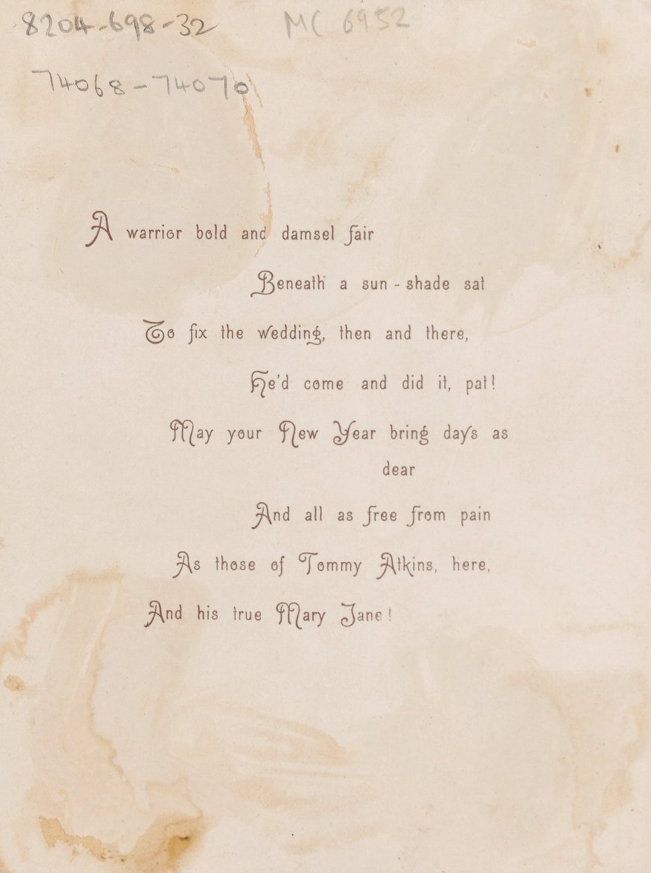 The Old Story for the New Year, New Year Card, 1885 circa by Unknown artist