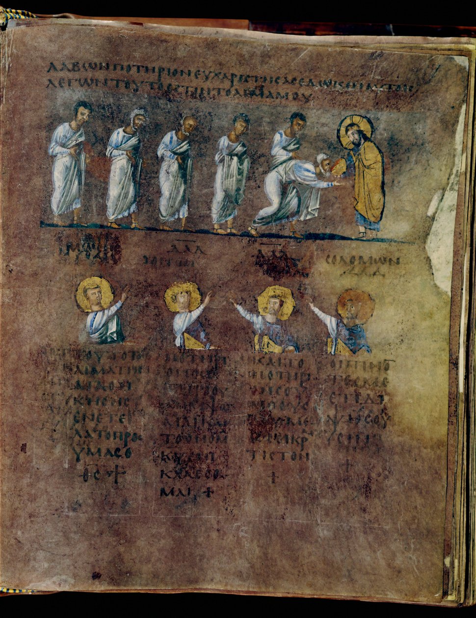 The Purple Codex Rossanensis, 6th Century by Unknown artist