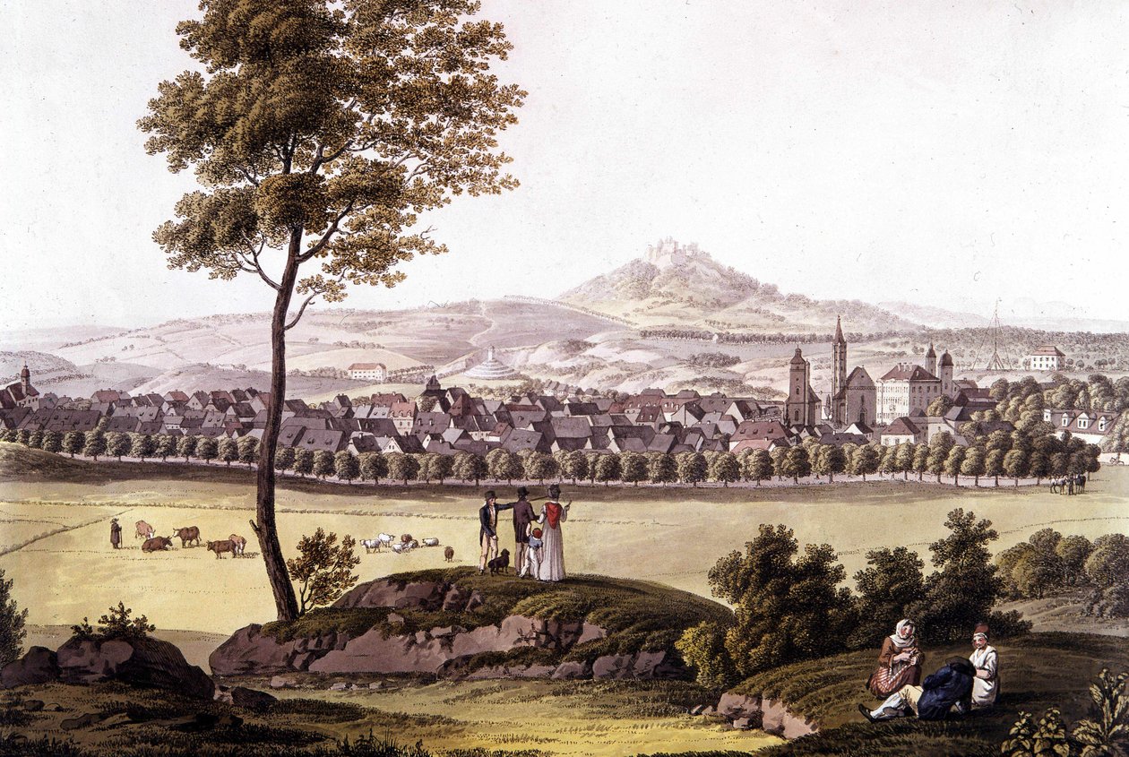 The town of Toeplitz (Toplitz) in Bohemia at the end of the 18th century by Unknown artist