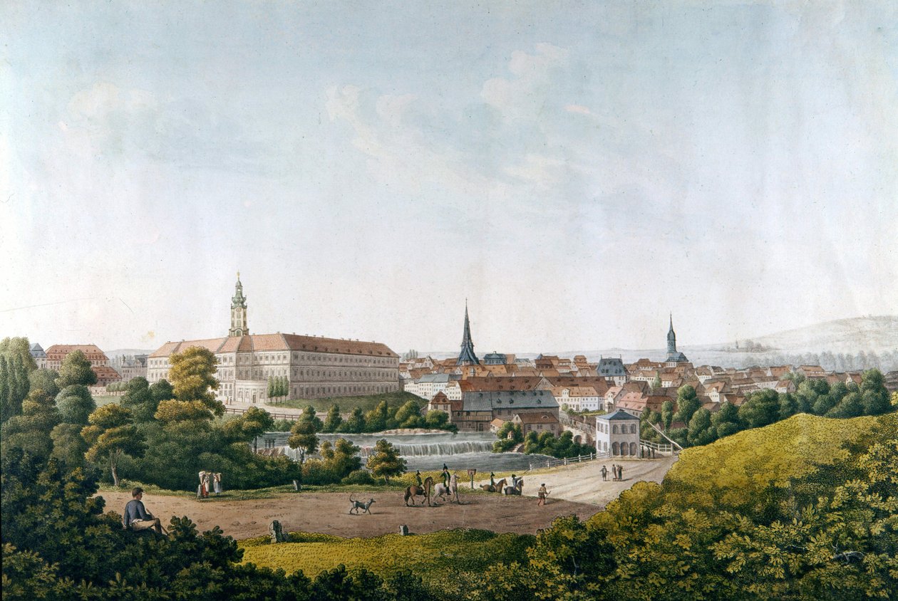The town of Weimar at the end of the 18th century by Unknown artist