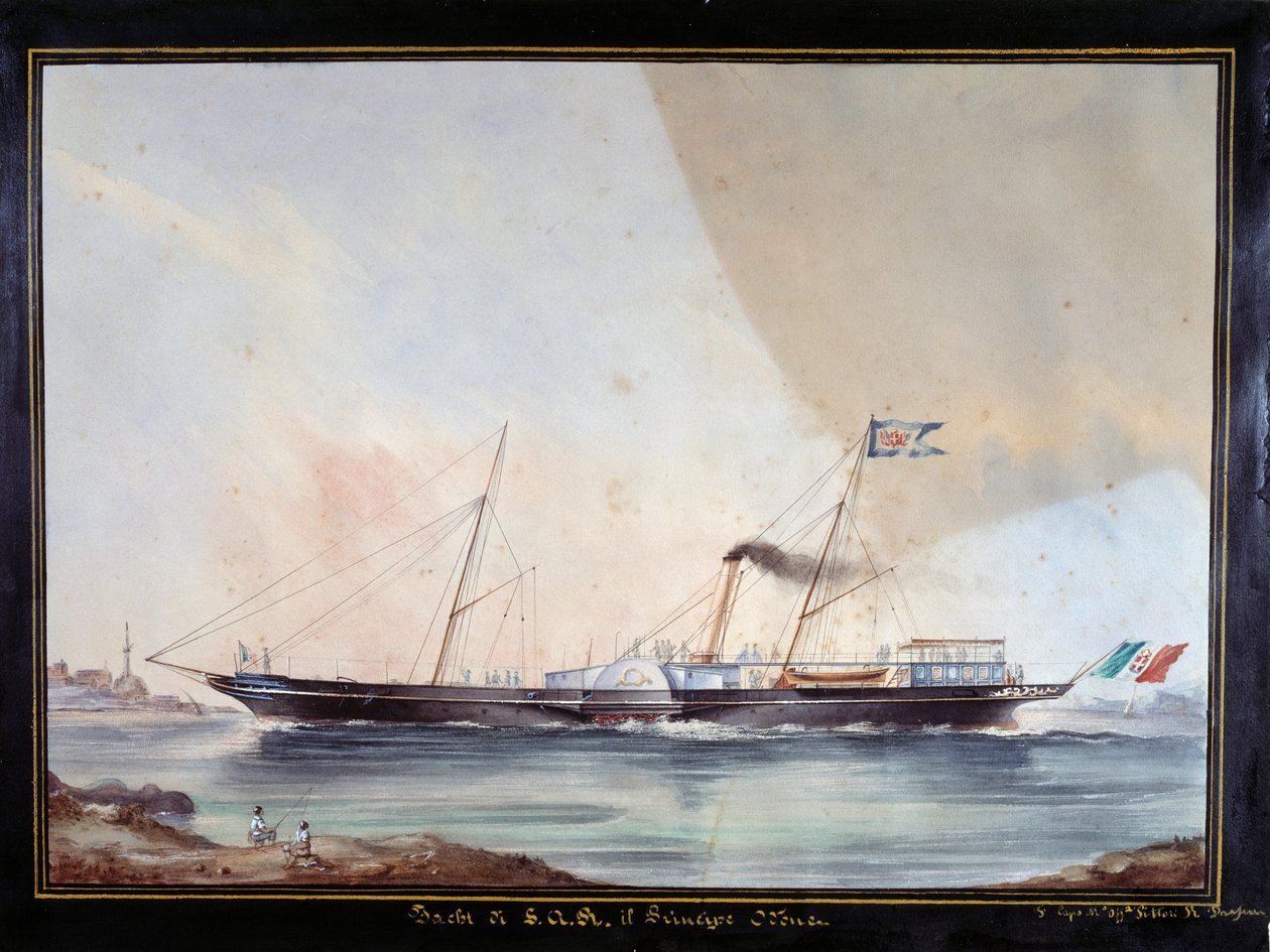 The Yacht of Prince Oddone, Duke of Montferrat by Unknown artist