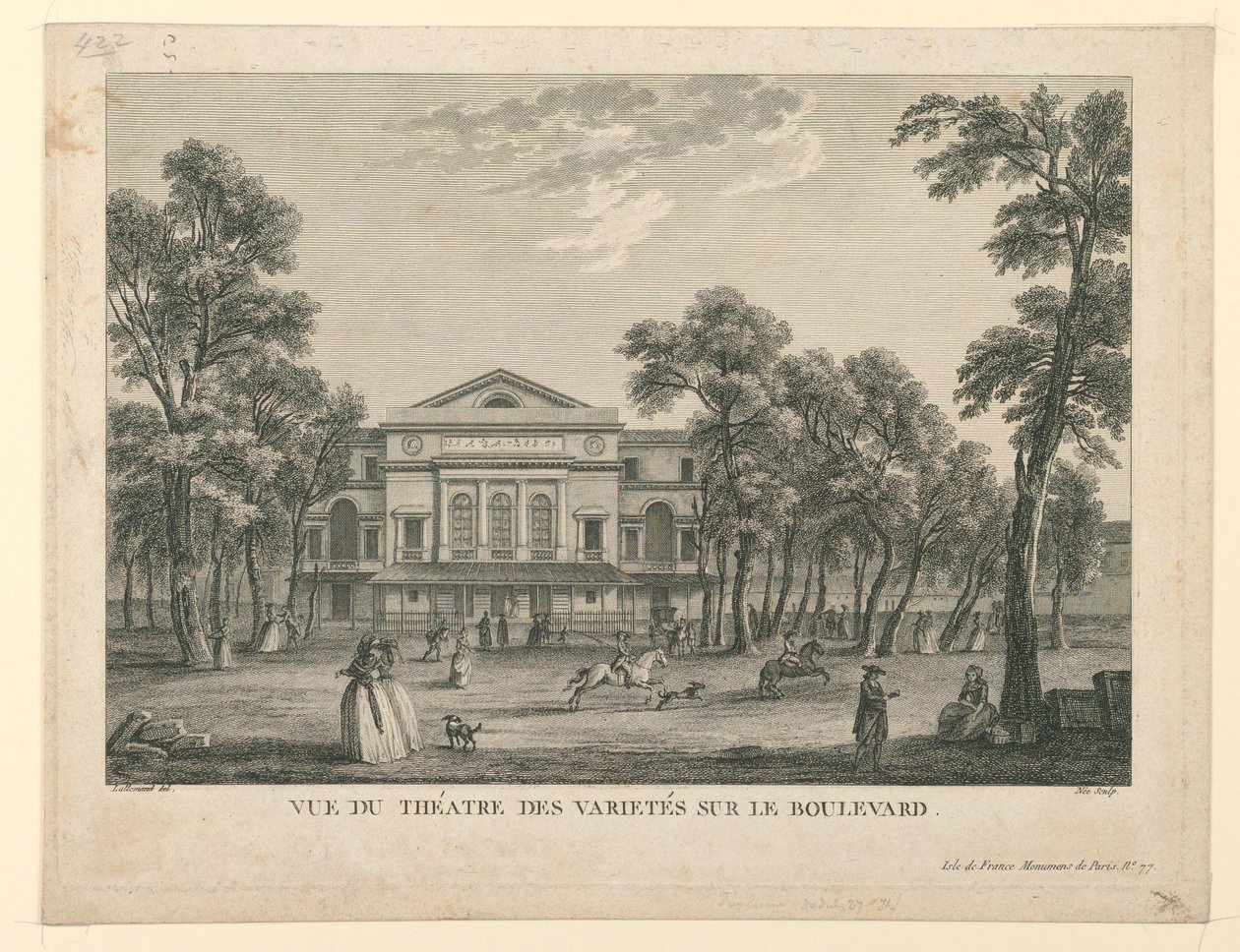 Theatre des Varietés in Paris by Unknown artist