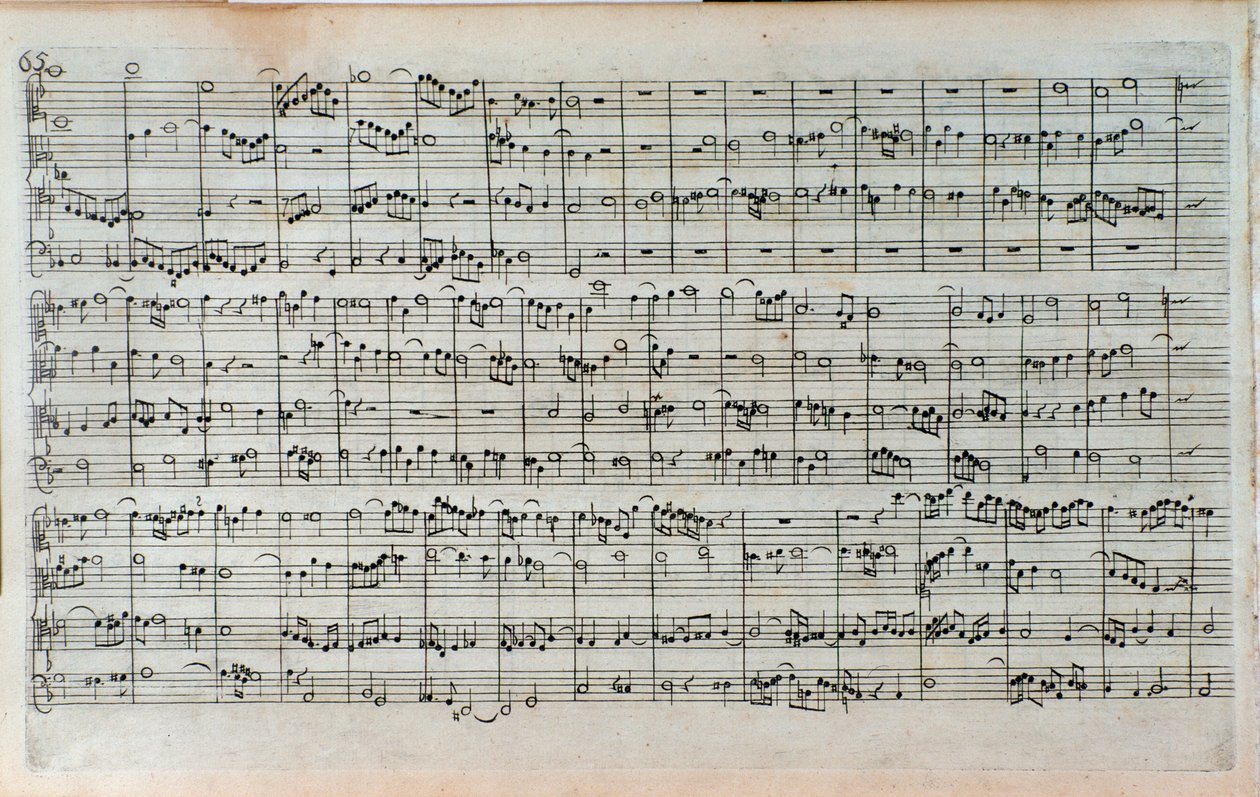 Title Page of The Art of the Fugue, the Last and Incomplete Fugue by Unknown artist