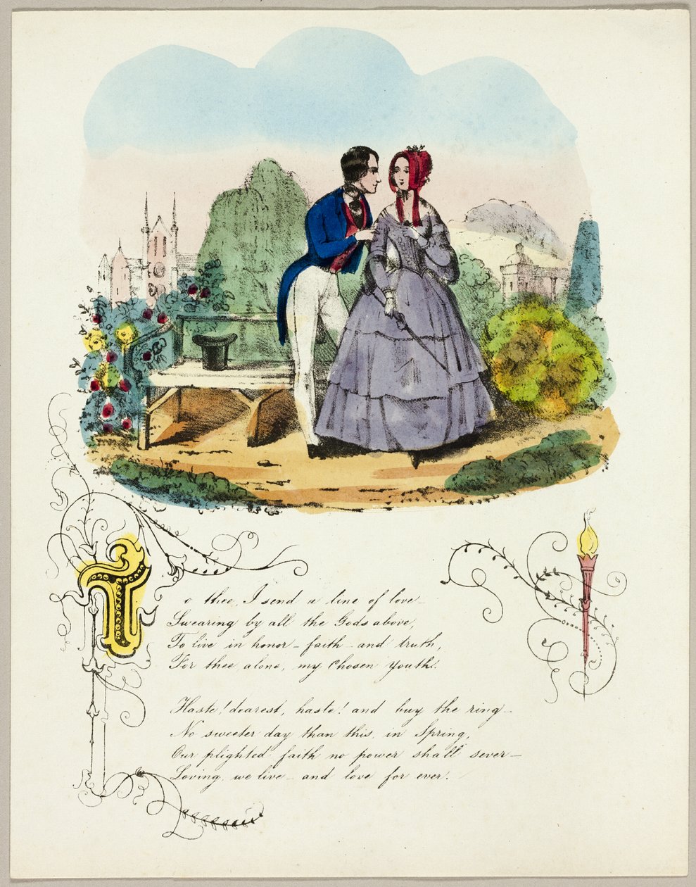 To Thee, I Send a Line of Love (valentine) by Unknown artist