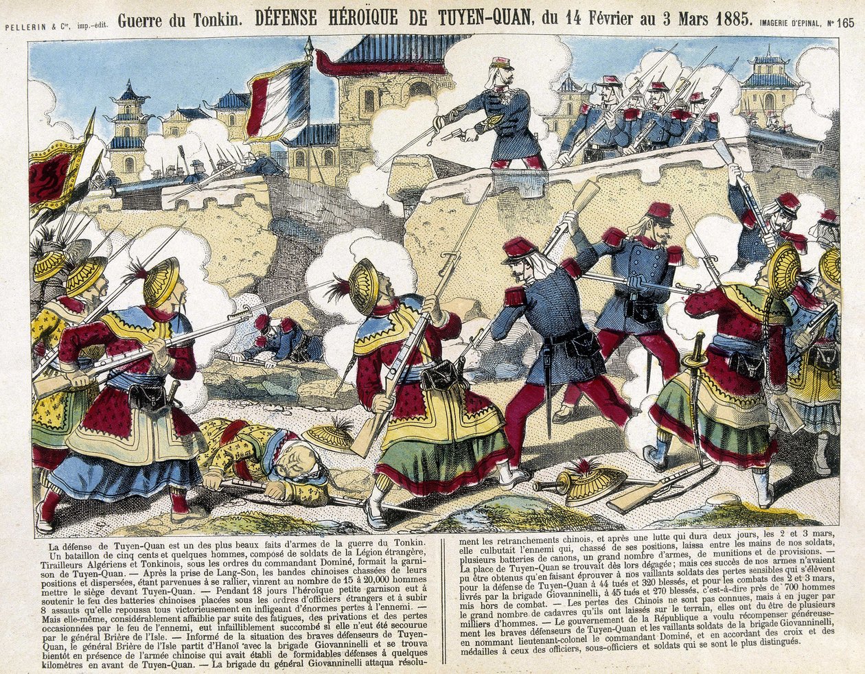 Tonkin War: the defense of Tuyen Quan, Viet Nam from February 14 to March 3 by Unknown artist