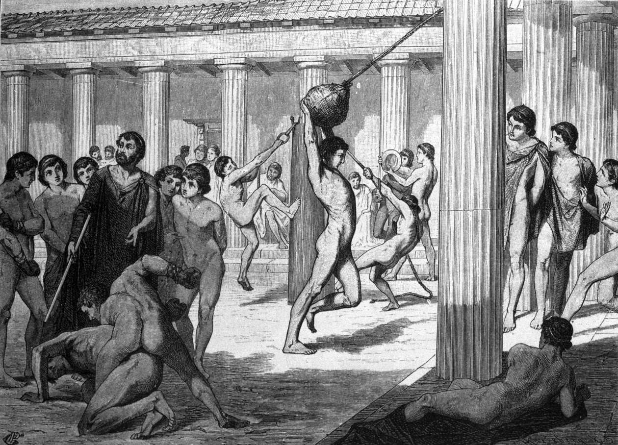 Training of Young Greek Athletes for Panathenaic Games by Unknown artist