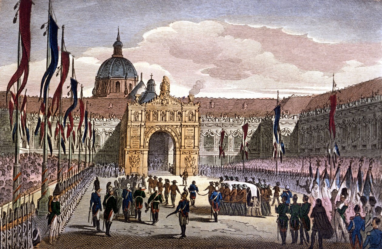 Translation of the Ashes of Napoleon I to the Invalides, Paris by Unknown artist