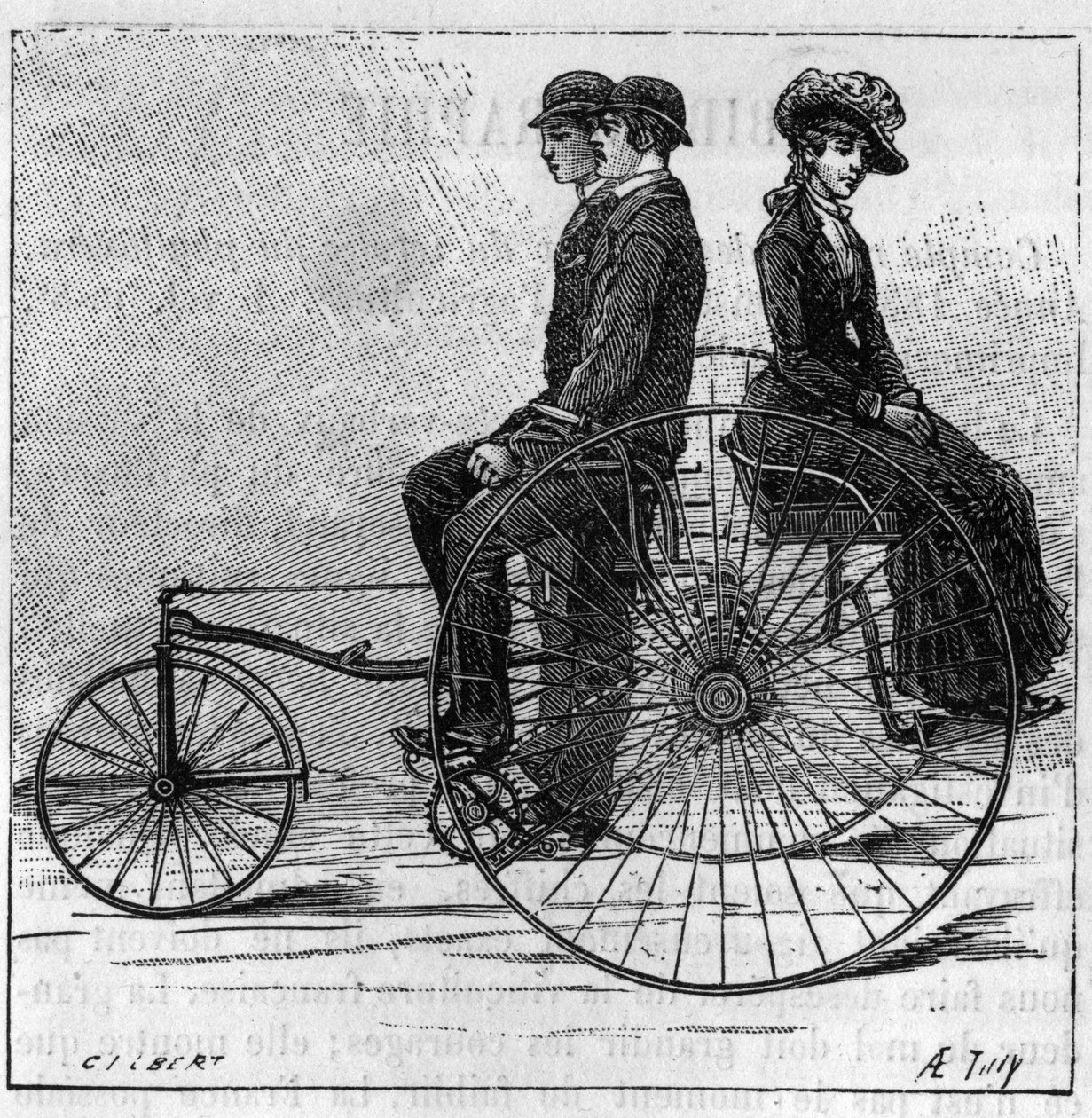 Tricycles at the Stanley Club Exhibition in London, England by Unknown artist