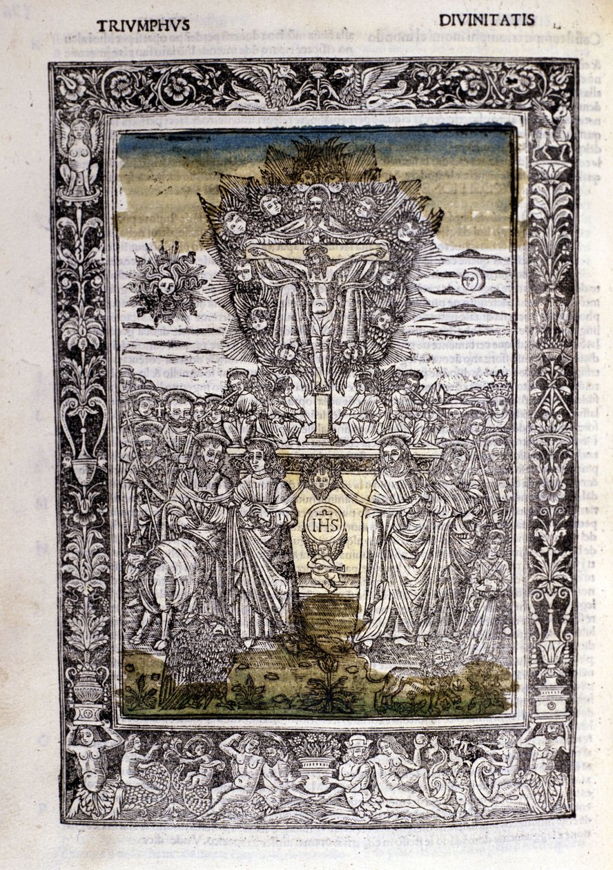Triumph of the deities of Francesco Petrarca. Miniature sd. Bibl. Trivulziana, Milan by Unknown artist