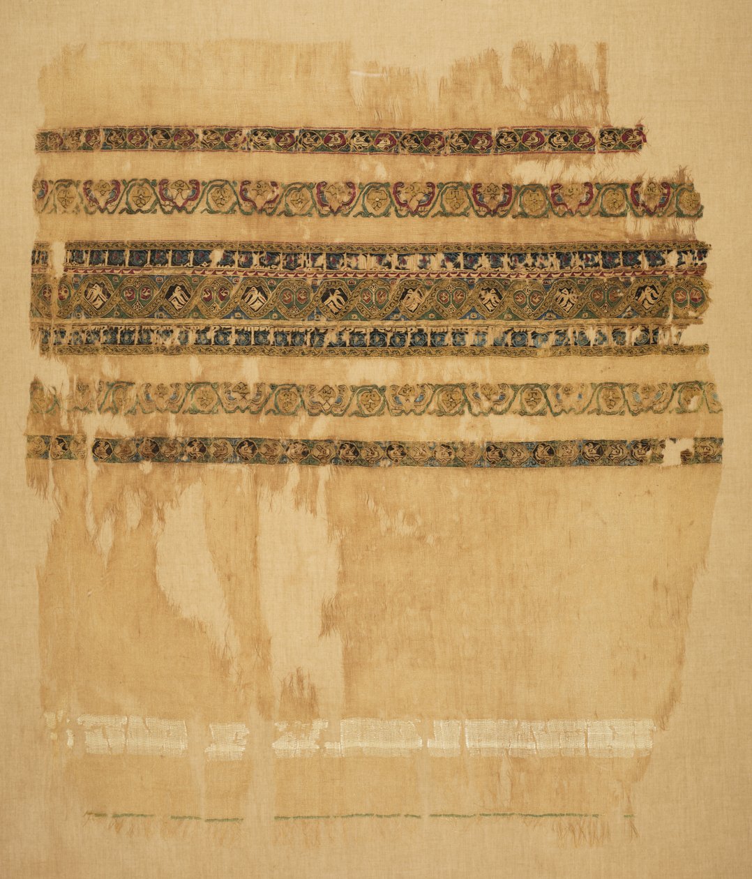 Turban or Shawl End with Tiraz and Gold by Unknown artist