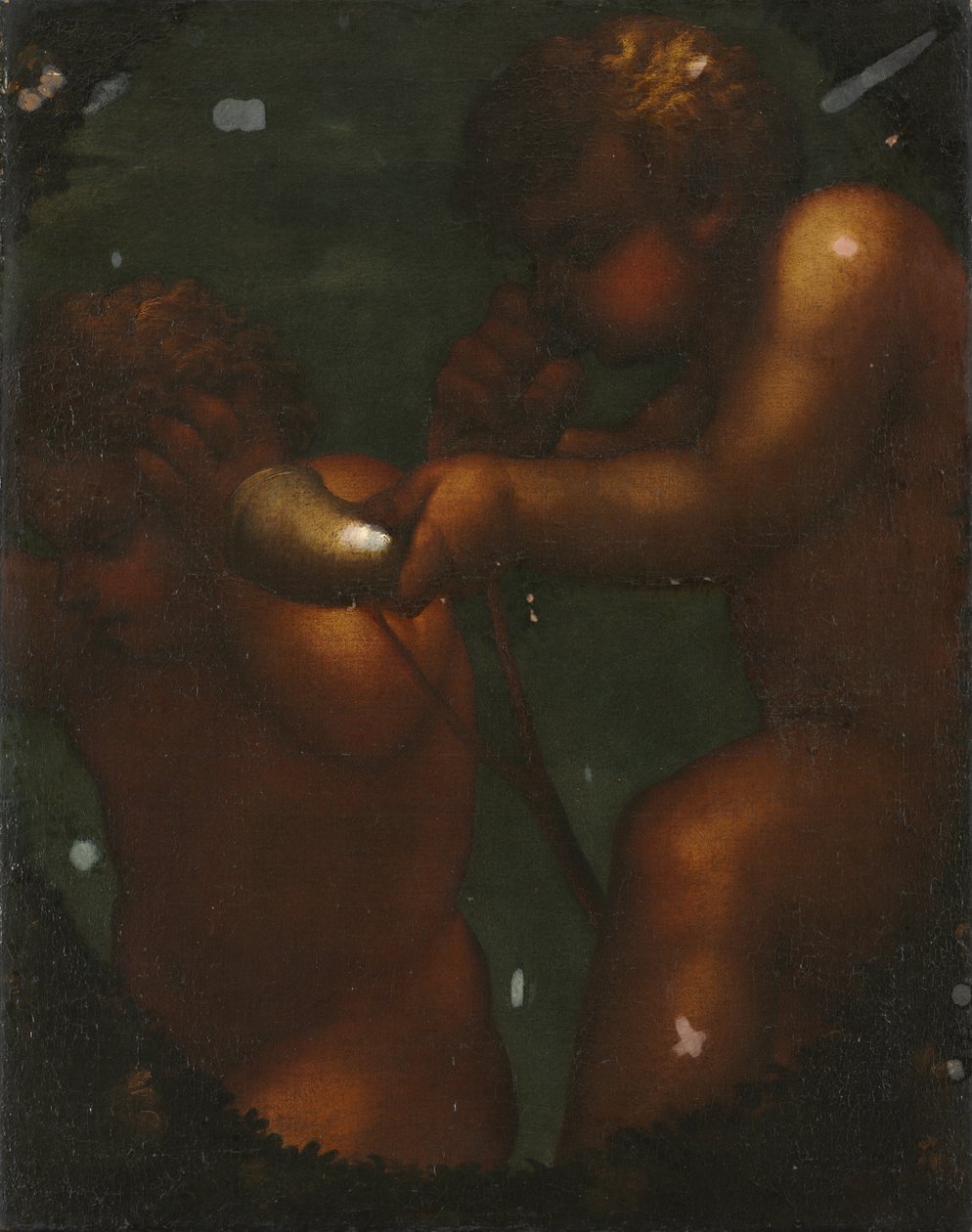 Two Putti by Unknown artist