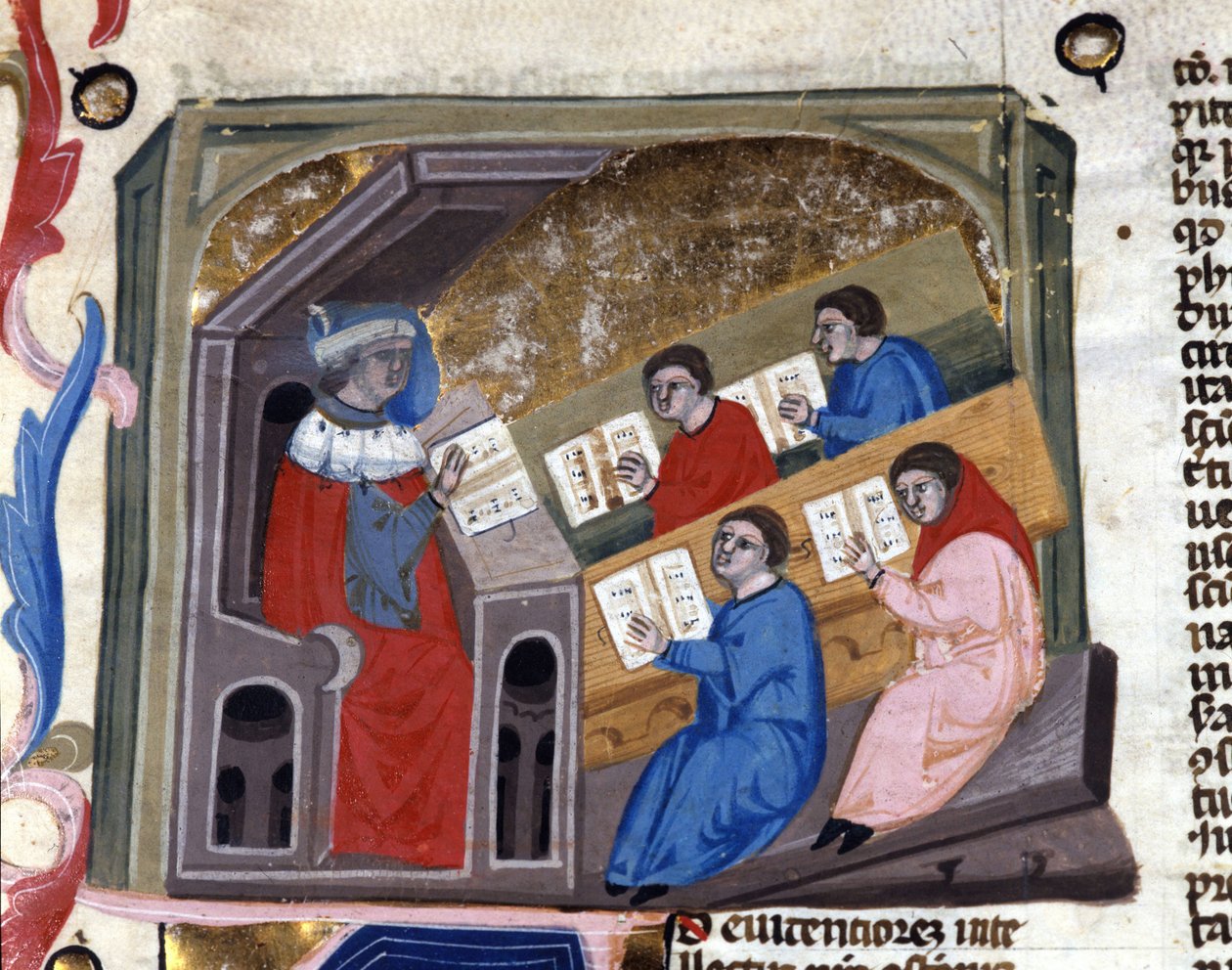 University. 14th century manuscript. Biblioteca Nazionale Braidense. Milan by Unknown artist