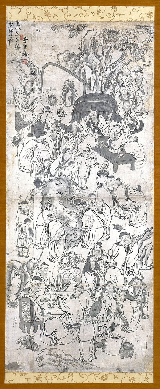 Untitled Sketch Of 100 Old Men by Unknown artist