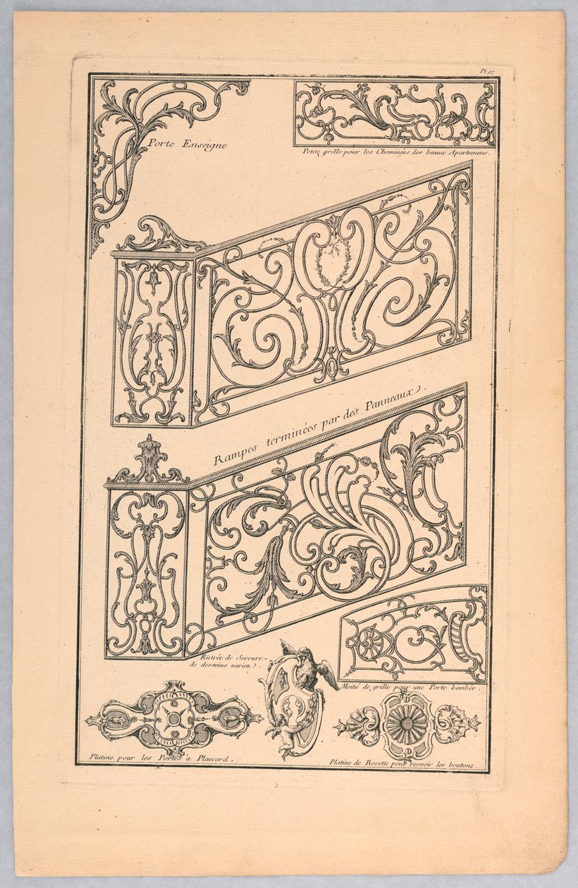 Various Designs for Decorative Metalwork by Unknown artist
