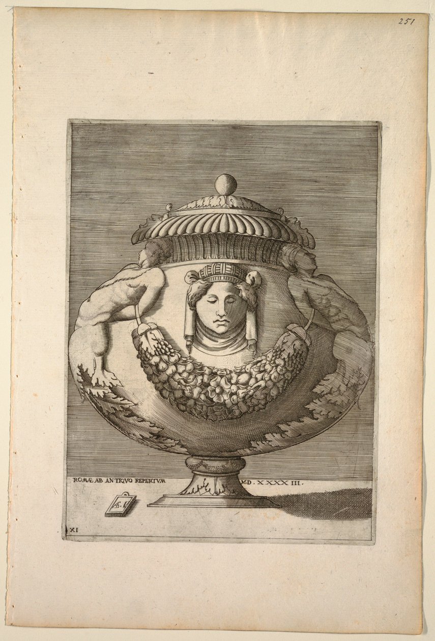 Vase Decorated with Figures, Rinceaux, and Festoons, 1543 by Unknown artist